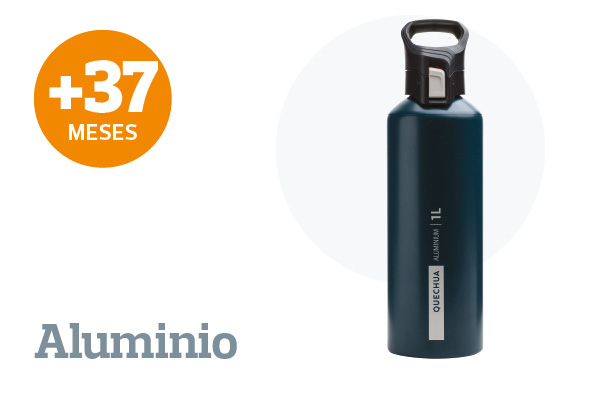 Botella reutilizable de aluminio